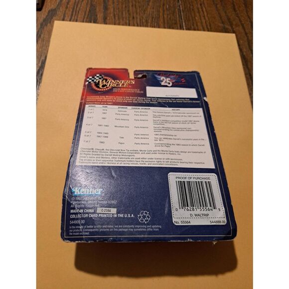 Vintage 1997 NASCAR Daryl Waltrip 25th Anniversary 1:64 Die-Cast w/Card - Picture 2 of 2